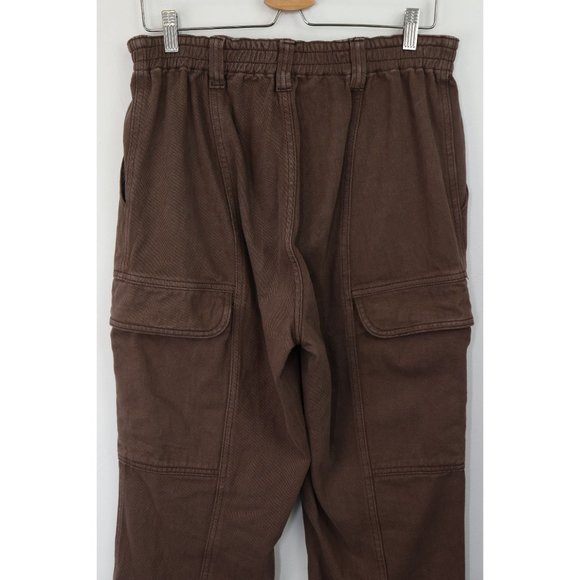 Pacsun Brownie Utility Cargo Pants High Rise Straight Leg Rigid Denim Brown L - Picture 8 of 8